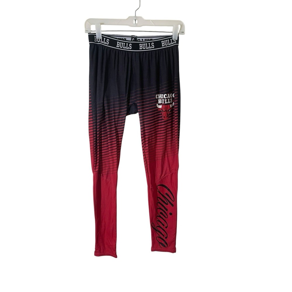 Vintage Chicago Bulls Men's Leggings Medium NBA Baselayer Running